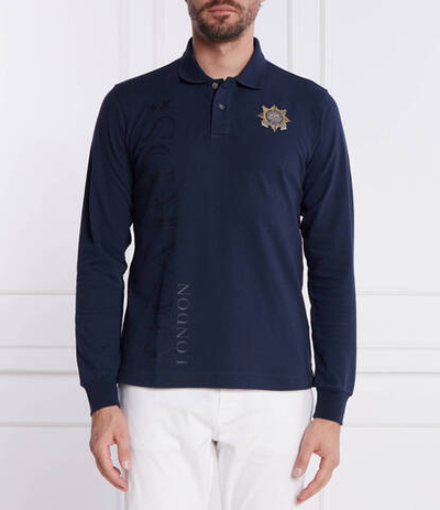 Поло La Martina - темно-синий (WMPG30 PK001)