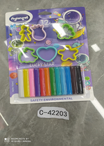 Тесто для лепки на блистере 6 формочек, C-42203