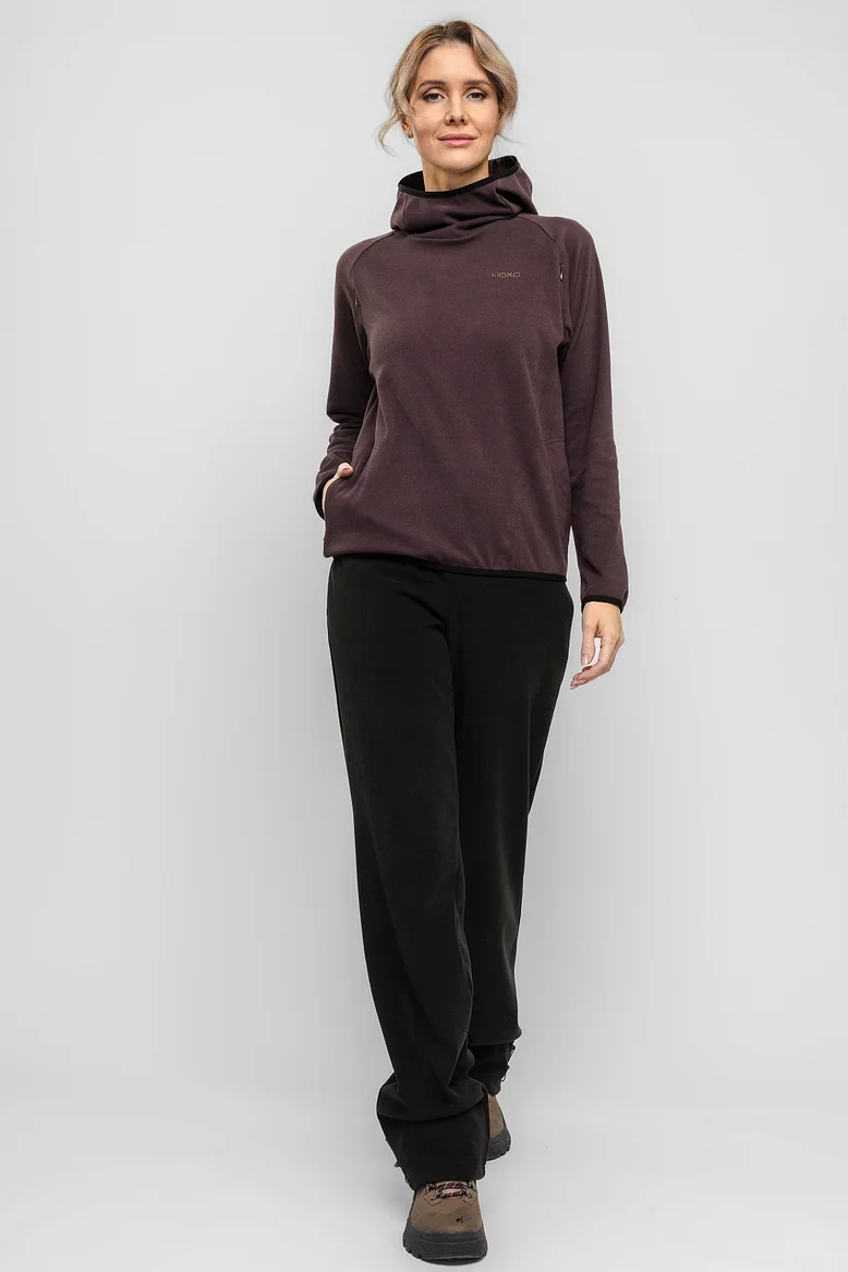 Кофта-ниндзя (с капюшоном), женская, цвет "Лесной орех"