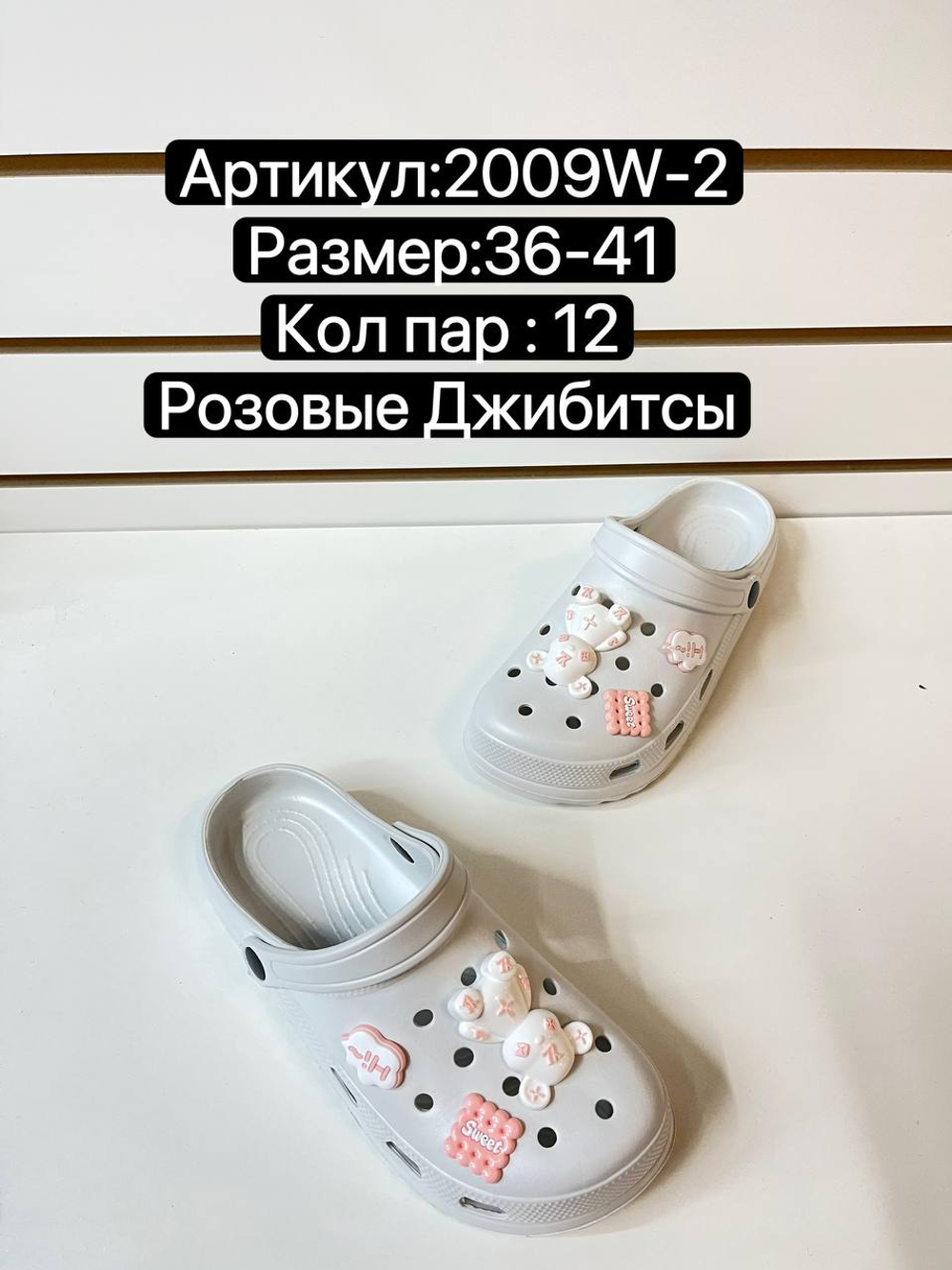 Сабо по 12 пар (36-41)р. 2009W-2