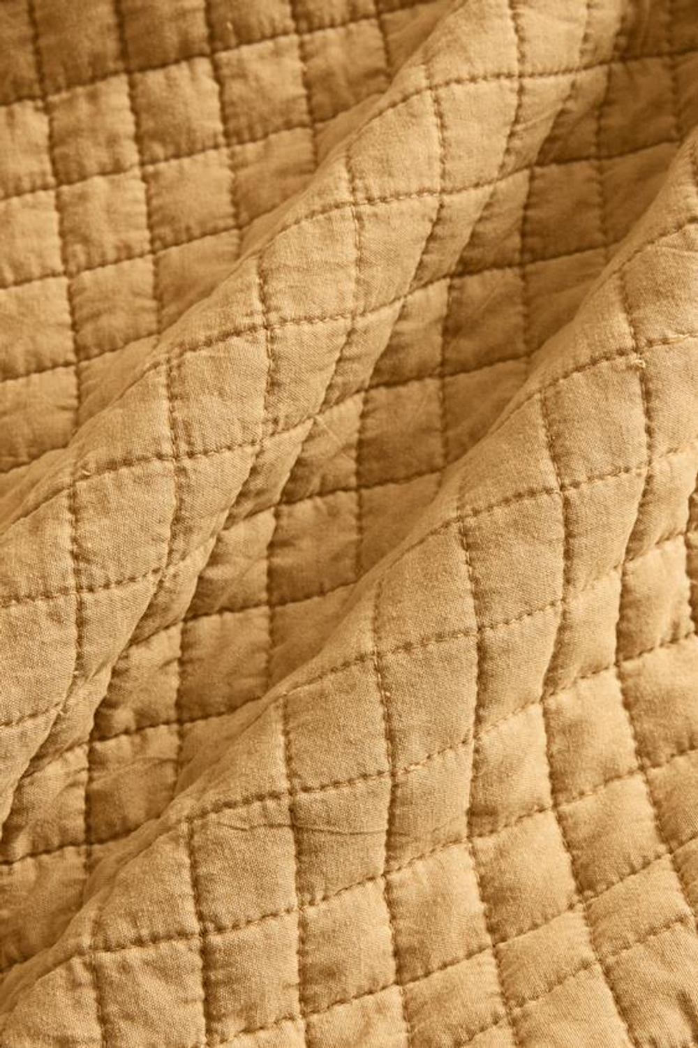 ZARA HOME ДЕТСКОЕ СТЕГАНОЕ КВАДРАТНОЕ ОДЕЯЛО, ГОРЧИЧНО-ЖЕЛТЫЙ