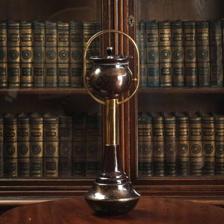 Винтажная напольная пепельница с крышкой