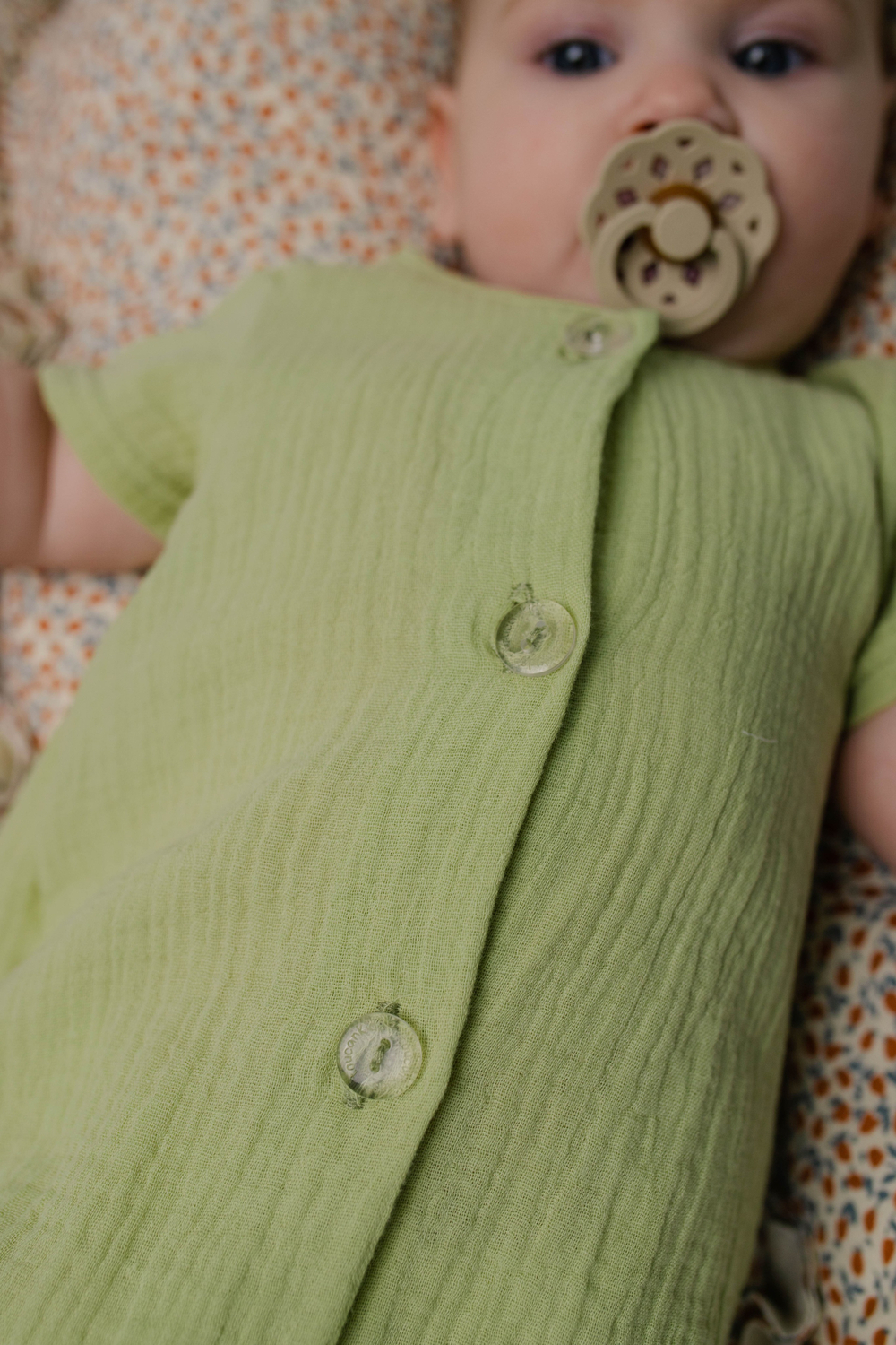 Боди из муслина (оливка)