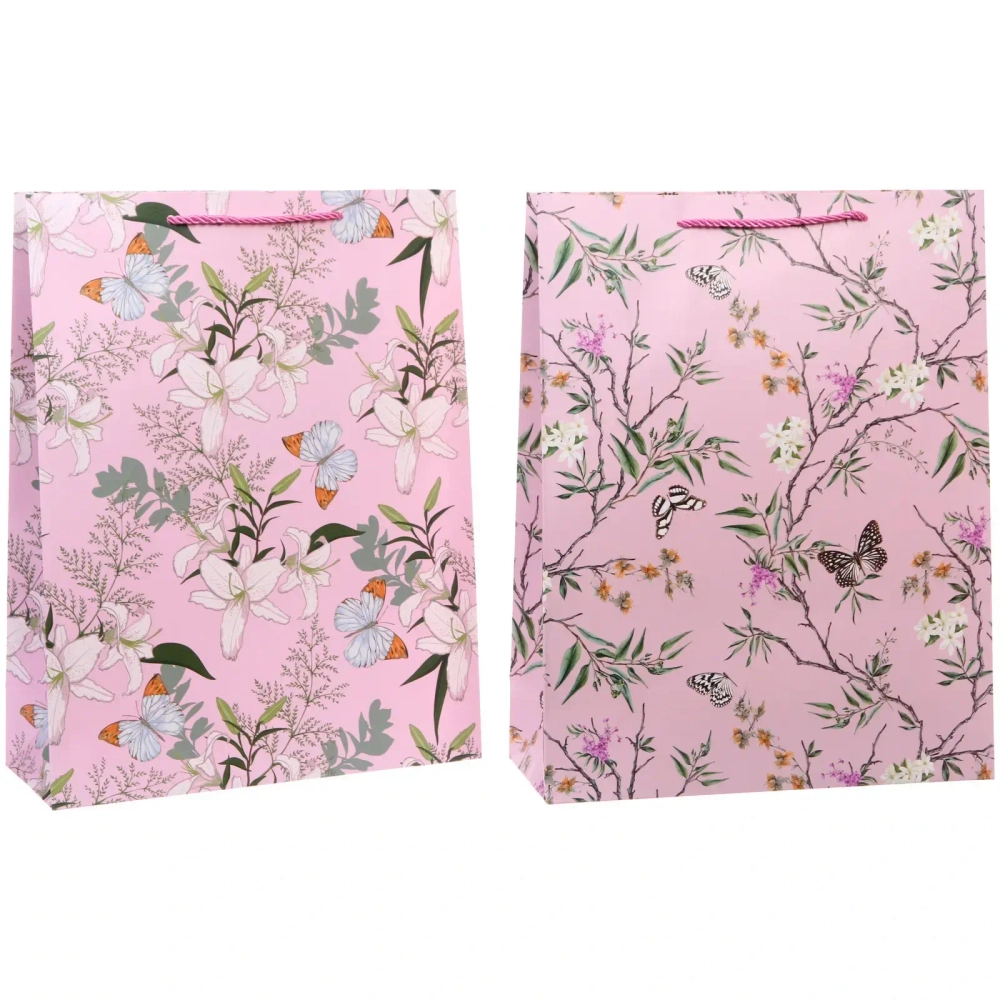 Пакет подарочный «Луговые цветы» 31*40*12 см, микс