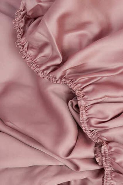 Простыня на резинке 180x200x40 German Grass Rose Brilliant розовая Розовый