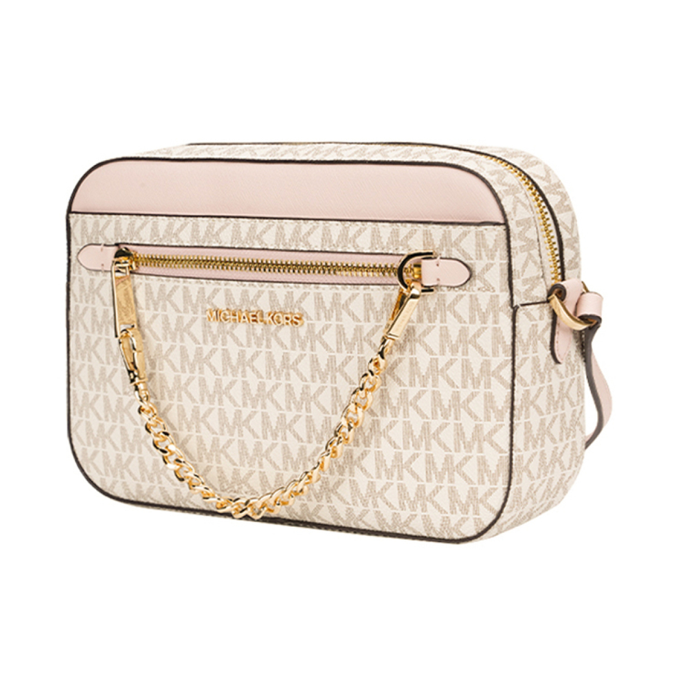 Сумка MICHAEL KORS MK Jet Set LOGO PVC, 35S1GTTC9B-PWD-BLSH-MLT