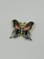 Брошь Бабочка в технике клуазоне