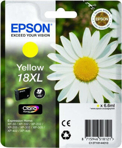 Картридж струйный Epson Daisy Singlepack Yellow 18XL Claria Home C13T18144010