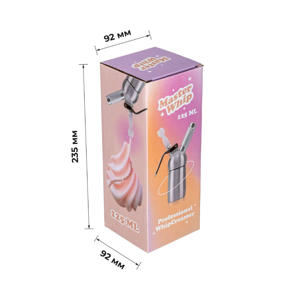 Сифон (кремер) для сливок MasterWhip 0,125 л.