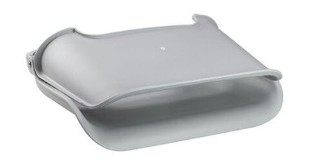 Кресло пластиковое серое