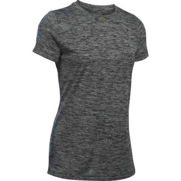 Женская теннисная футболка Under Armour Women's UA Tech Twist T-Shirt - серый