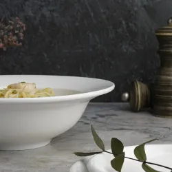 Тарелка глубокая 500 мл d 21 см h6,5 см белая фарфор P.L. Proff Cuisine [4]