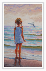 "А где дельфины?"-M999  вышивка