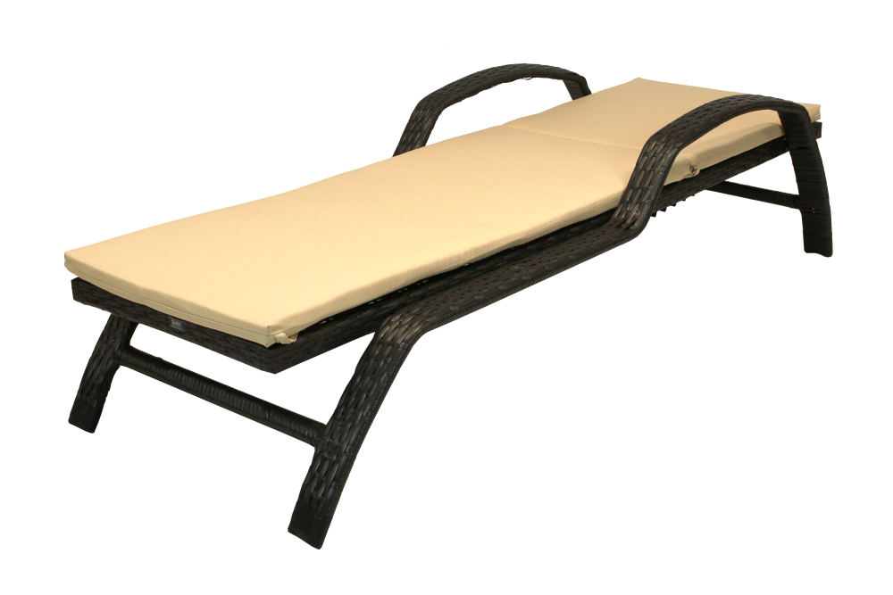 Лежак-шезлонг Garden Story Бруно ротанг искусственный (коричневый) 1 уп ( ротанг корич, подушка беже) (Т)