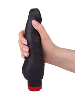 Вибратор LOVETOY чёрный 17,8 см с шипами у основания