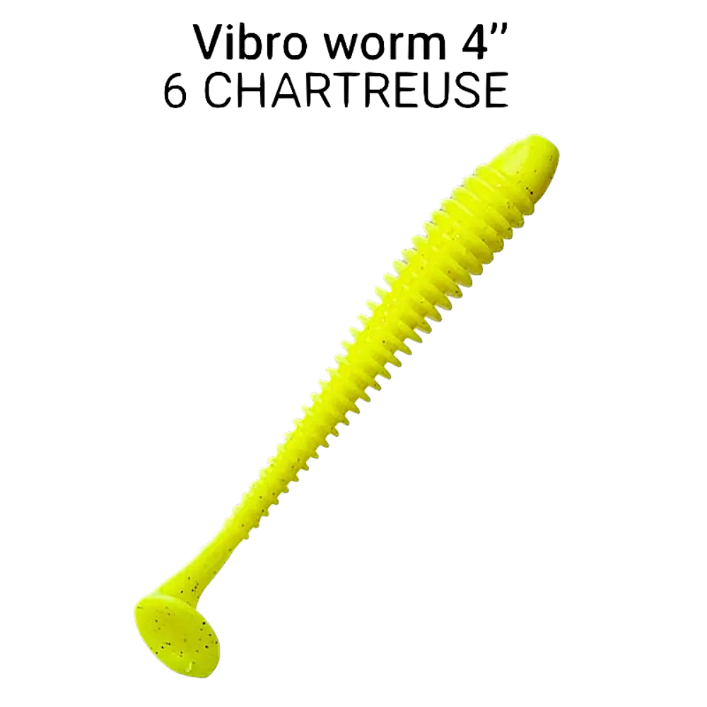 Мягкая приманка Crazy Fish Vibro Worm 4'' 10см 5шт 75-100 -