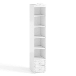Стеллаж с ящиками Италия ИТ-38 гл. 410 белое дерево