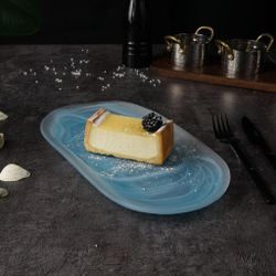 Блюдо овальное 28*15*2 см   матовое стекло P.L. Proff Cuisine [4]