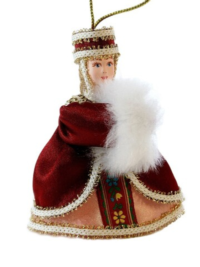 Кукла-подвеска Барышня с муфтой