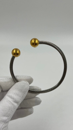 Браслет кафф биколор