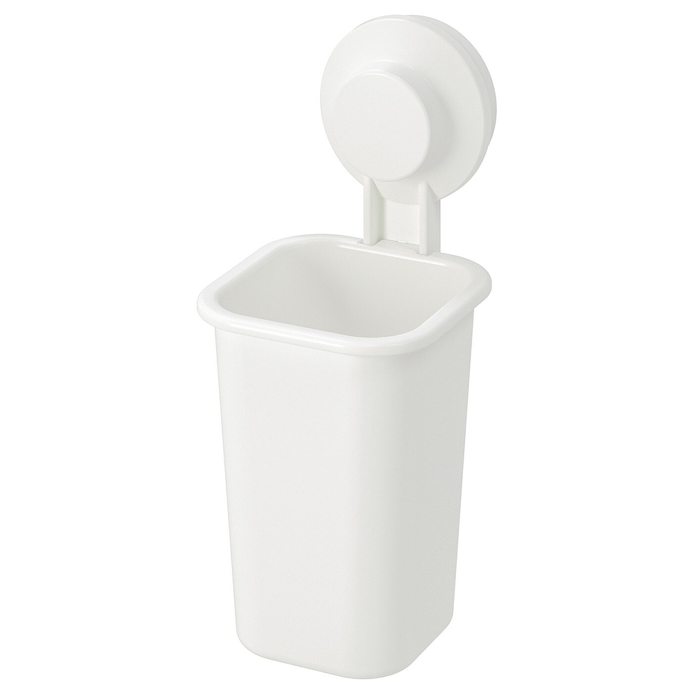 IKEA TISKEN  (ИКЕА ТИСКЕН)  -  Держатель для зубной щетки с присоской, белый