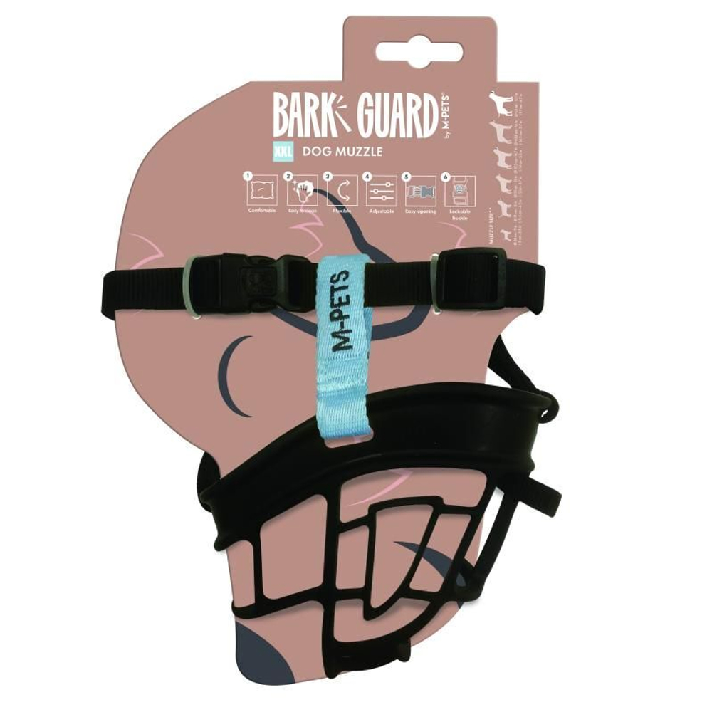 Намордник ТПЭ (термопластичный эластомер) XXL, 22 x 19 x 9 см, дл 17 см, окр. 45 см