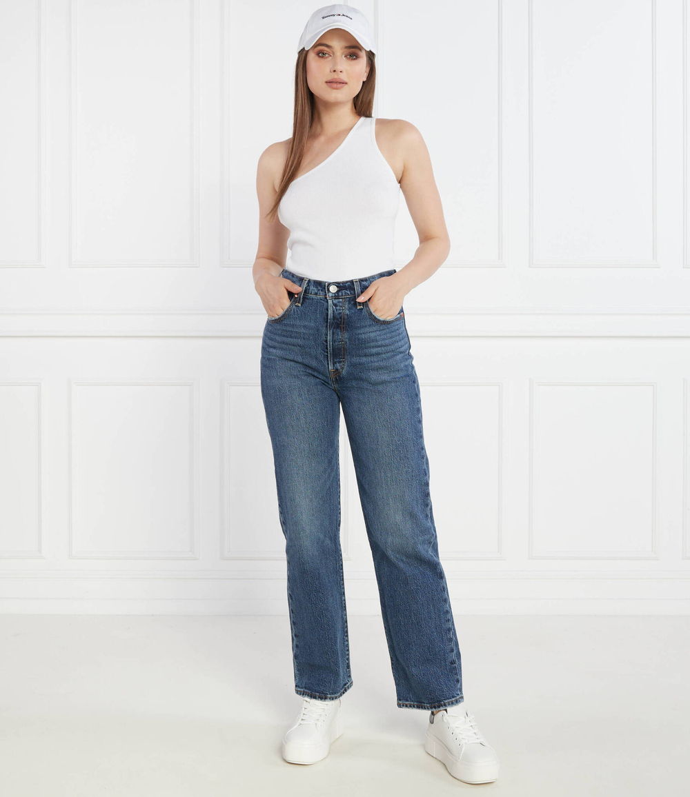 Джинсы RIBCAGE NO BACK POCKET VALLEY Levi's - голубой(A6273-0000)