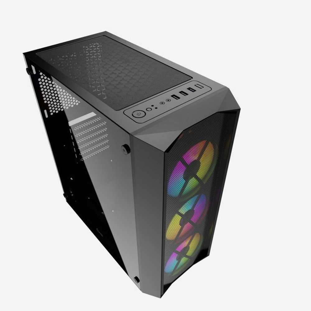 Корпус ATX Powercase Rhombus X3 Mesh LED