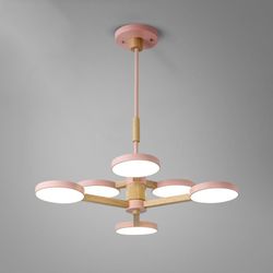 Люстра на штанге TURNA DBL L6 Pink