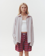 Plaid Boxer Shorts Wine