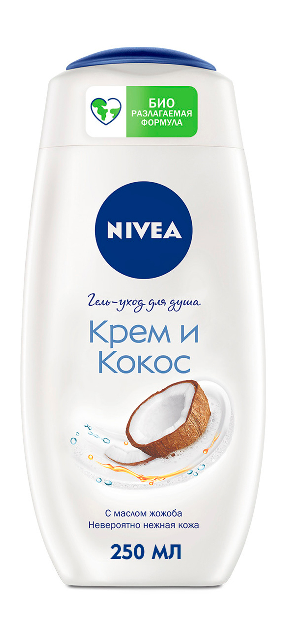 Nivea гель для душа Крем и кокос 250мл