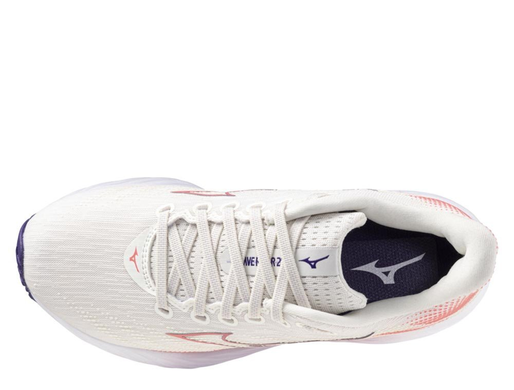 Кроссовки для бега женские Mizuno Wave Rider 28 Бело-Розовые