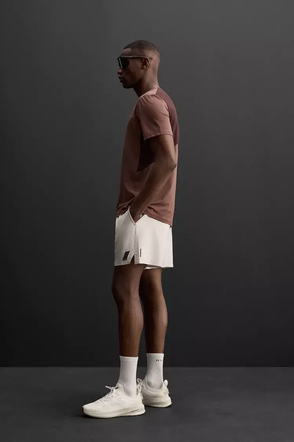 ZARA ФУТБОЛКА В СТИЛЕ КОЛОР-БЛОК, БУРГУНДИ