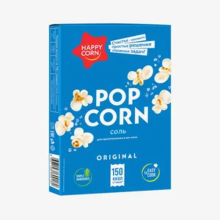 Попкорн Happy Corn соленый для СВЧ 100 гр