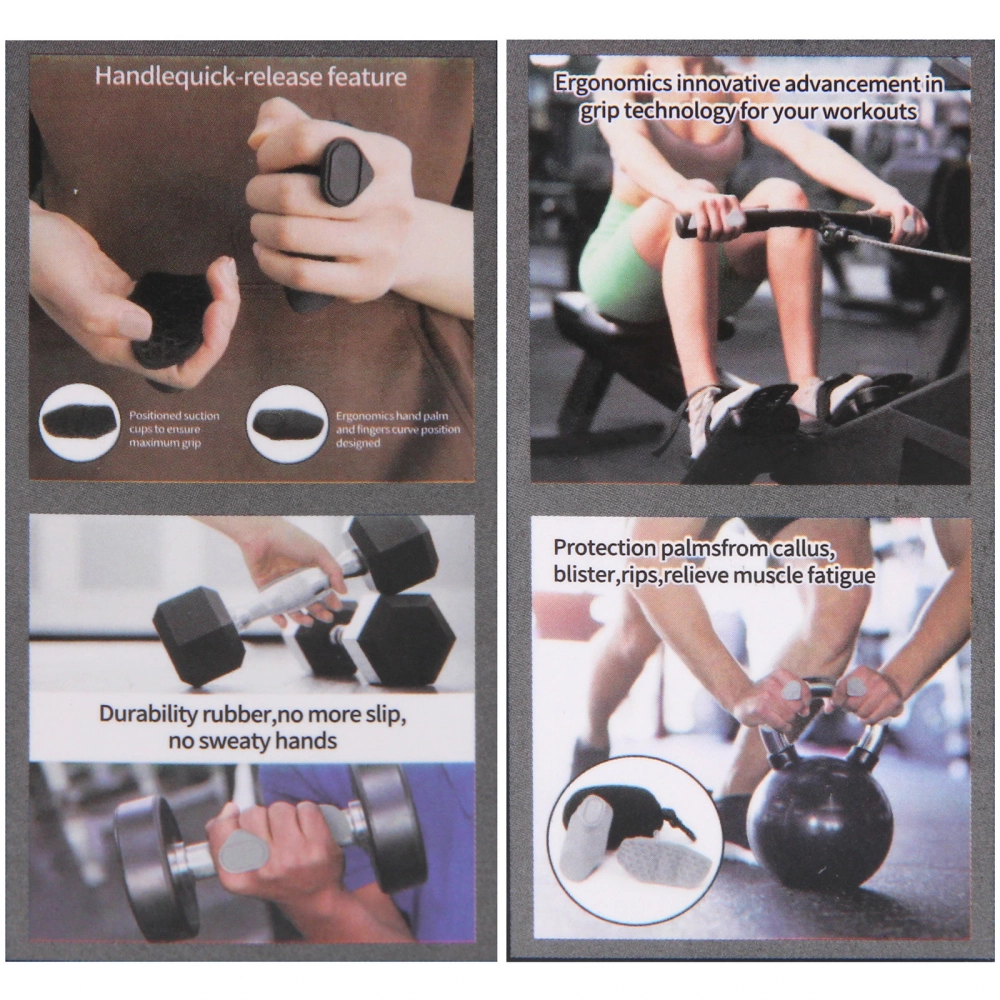 Спортивные накладки на ладони XF-002, женские, силикон, цвет: серый