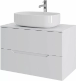Тумба с раковиной Orange Line 80 Li-80TuwMDF+B07-540W белый