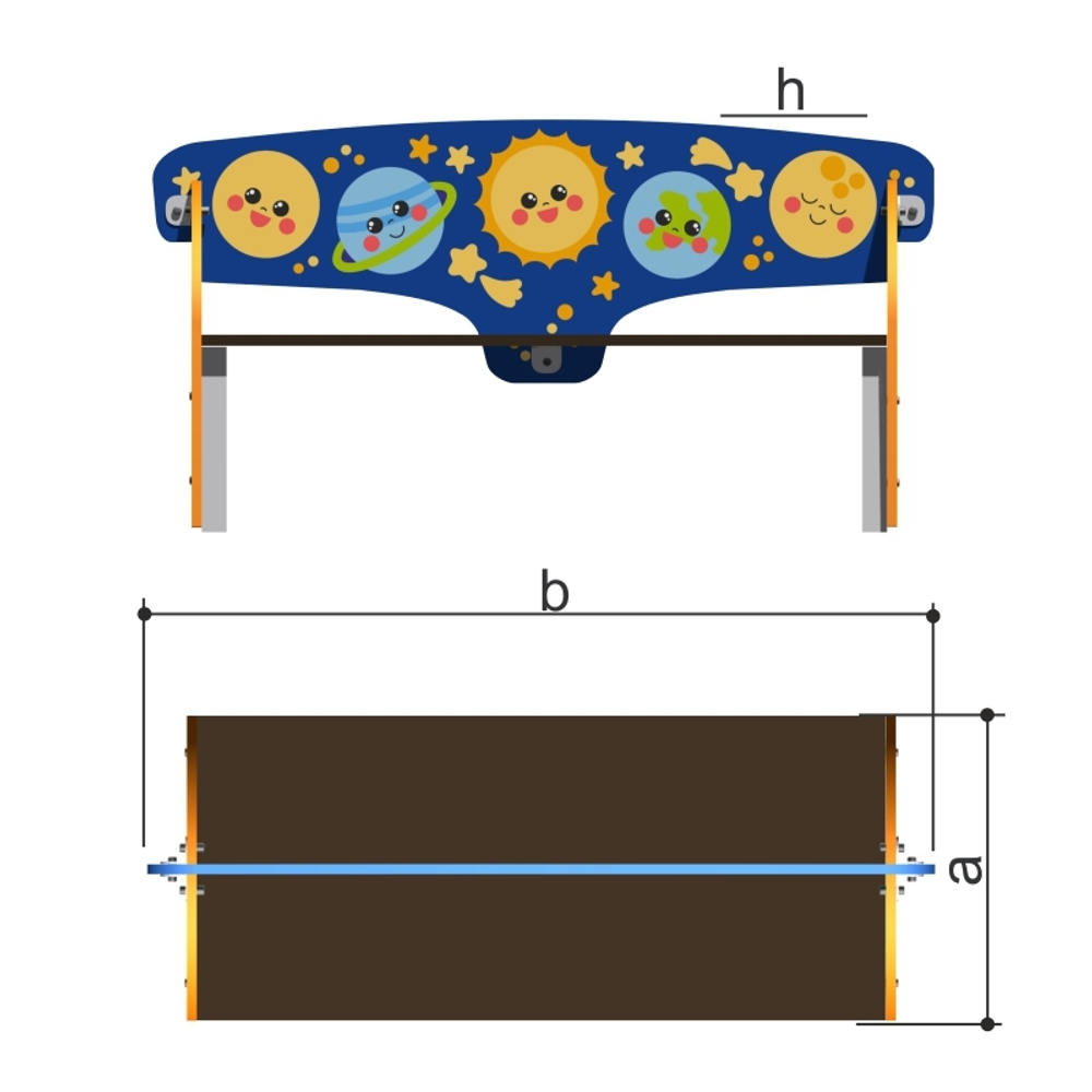 Скамья детская Romana 302.18.00-01