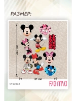 Термонаклейка на одежду, термопринт сет Мик