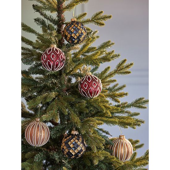 Набор ёлочных украшений vitrage из коллекции new year essential, 7 шт.