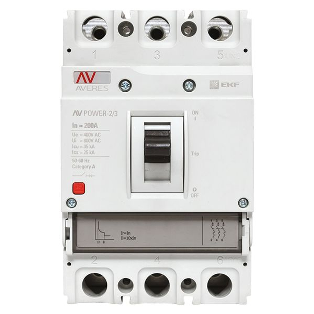 Выключатель автоматический в литом корпусе AV-POWER-2/3 200А 35кА TR EKF (8.00 шт.)