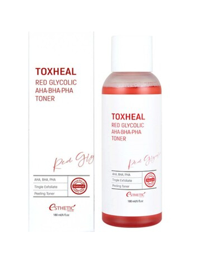 [ESTHETIC HOUSE] Тонер для лица TOXHEAL Red Glycolic AHA, BHA, PHA Toner, 180мл