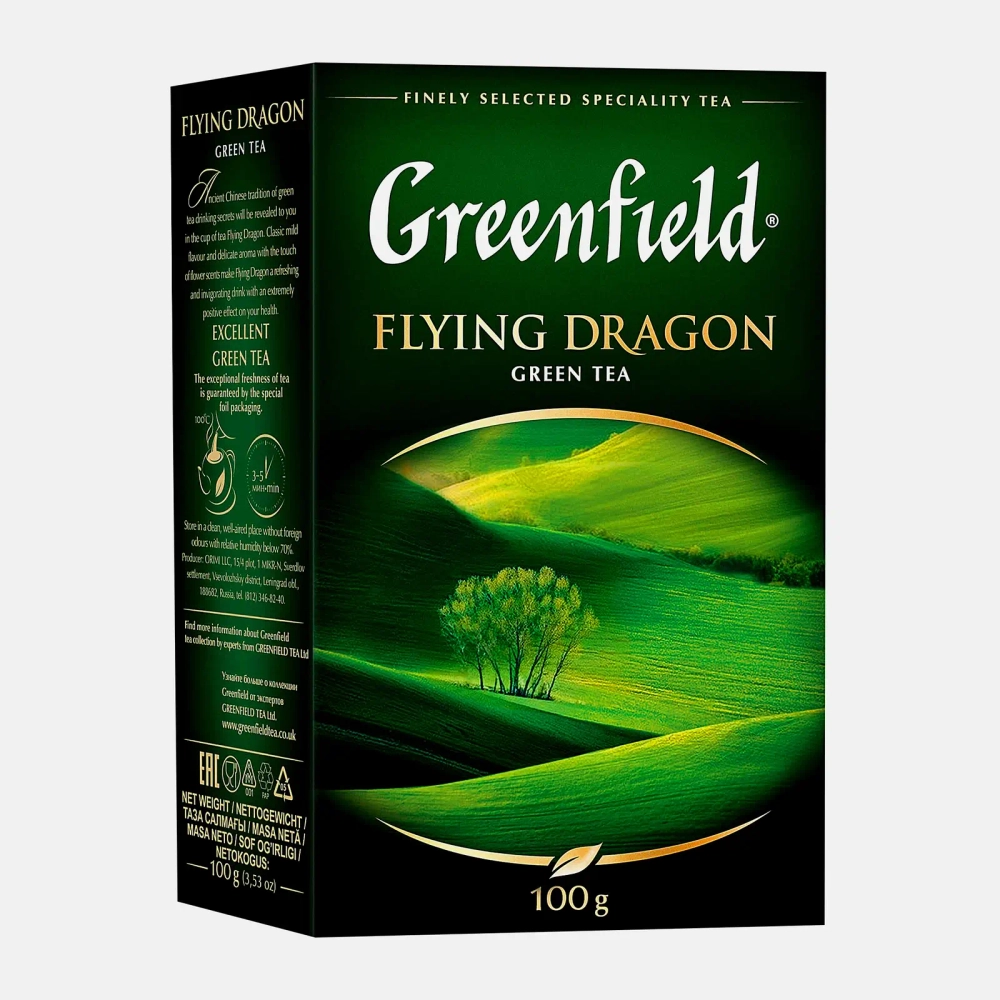 Чай зеленый Greenfield Flying Dragon 100г