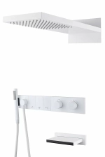 Душевая система Boheme Zodiac 133-2-MW белая матовая