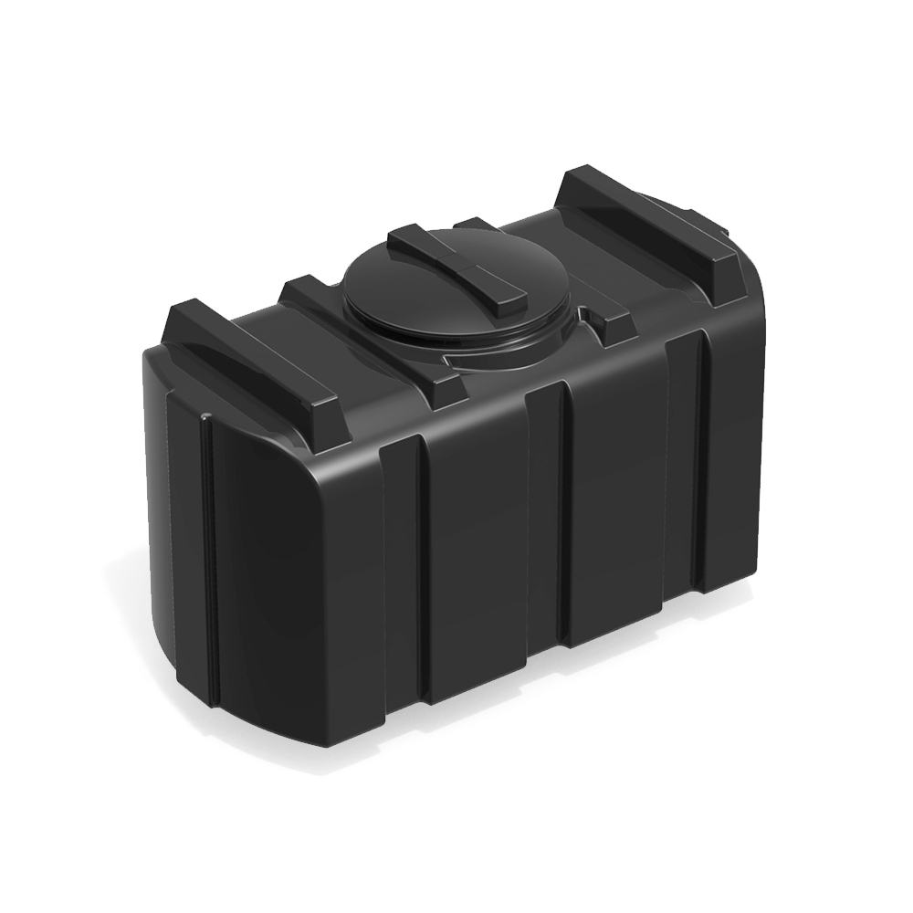 Бак для душа серии «R» 200 л  черный Полимер-Групп(990x480x690см;10кг;черный) - арт.559262.1