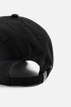 ZARA КЕПКА С ВЫШИТОЙ НАДПИСЬЮ, ЧЕРНЫЙ
