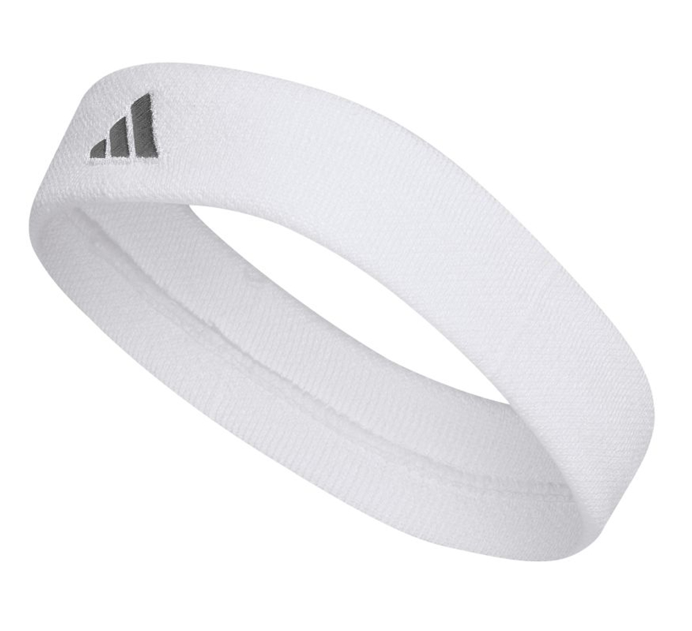 Повязка на голову Adidas Tennis Headband - white/iron metallic