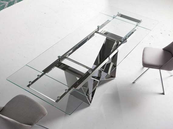 Раздвижной стеклянный стол CT2302 /1027