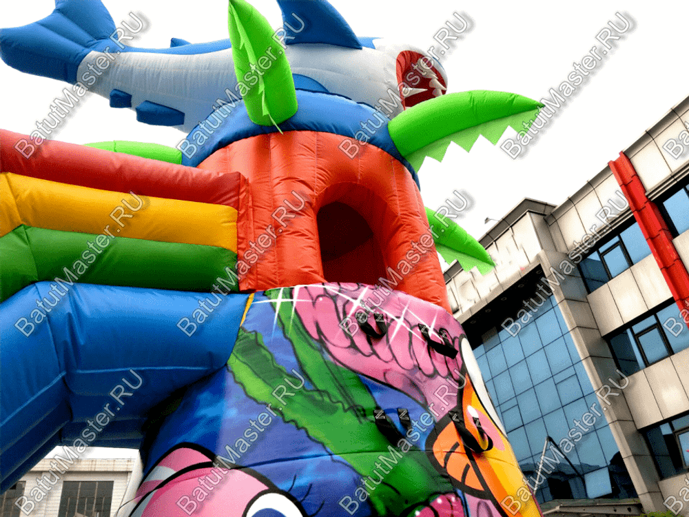 Коммерческий надувной батут "На морском дне" 16*8*8 м