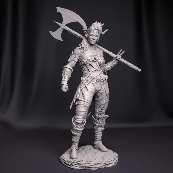 Karlach big Axe - Baldur&#39;s Gate 3