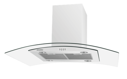 Кухонная вытяжка MAUNFELD Ancona PlusA Isla 90 белый\прозрачное стекло